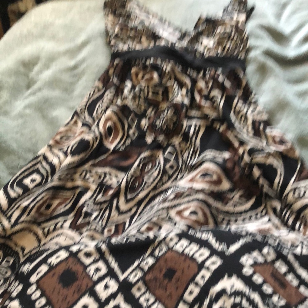 Vintage Black, brown and cream dress ties in the back